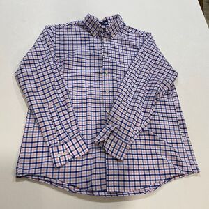 Dockers Battery & Street Plaid Button Down Shirt Stretch Classic Fit Size L